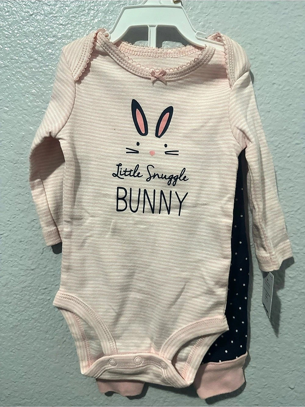 Carter's Little Snuggle Bunny Bodysuit and Pants Set Baby 3M Bodysuit & Pants